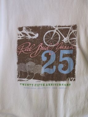 2007 White Red Bud Classic Tee with Anniversary '25'